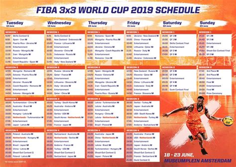 world cup schedule fiba